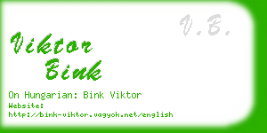 viktor bink business card